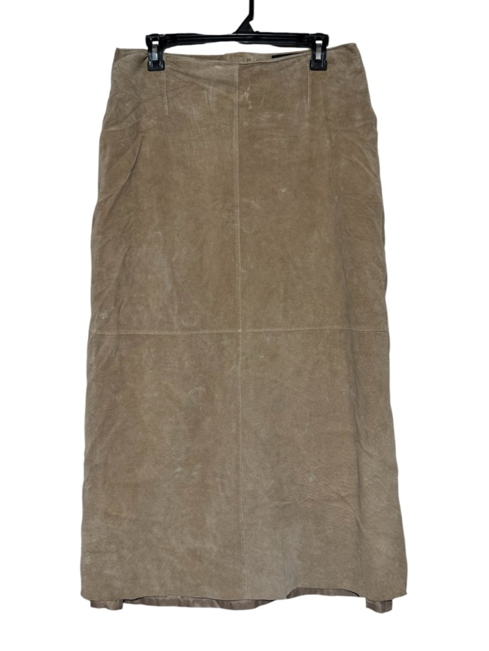 Siena Studio Suede Maxi Skirt Size 10 Vintage Brown Tan Fall Boho 70s Hippie